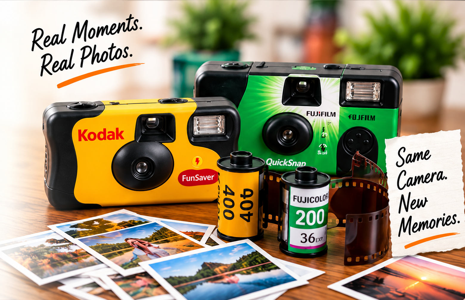 Disposable Camera & Film Development by KATFAM Photo